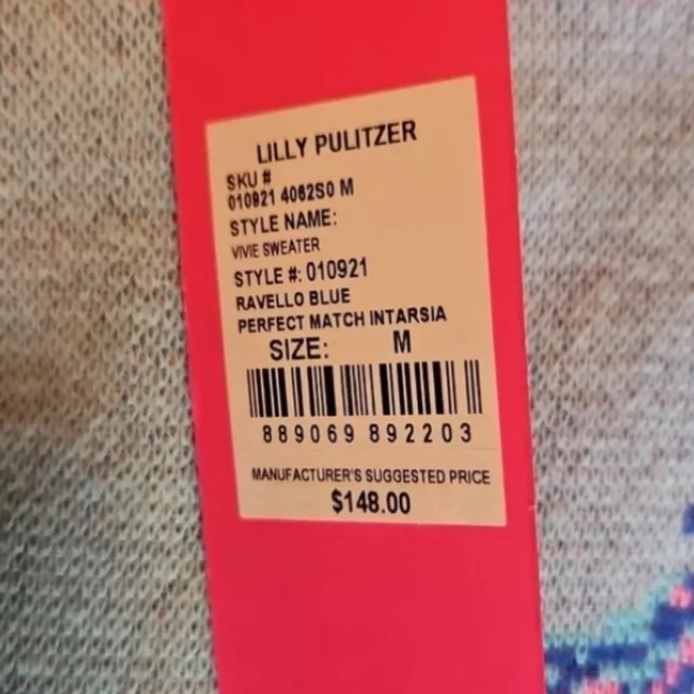 LRare Lilly Pulitzer Vivie Short Sleeve Tennis Graphic Sweater Palm Tree..